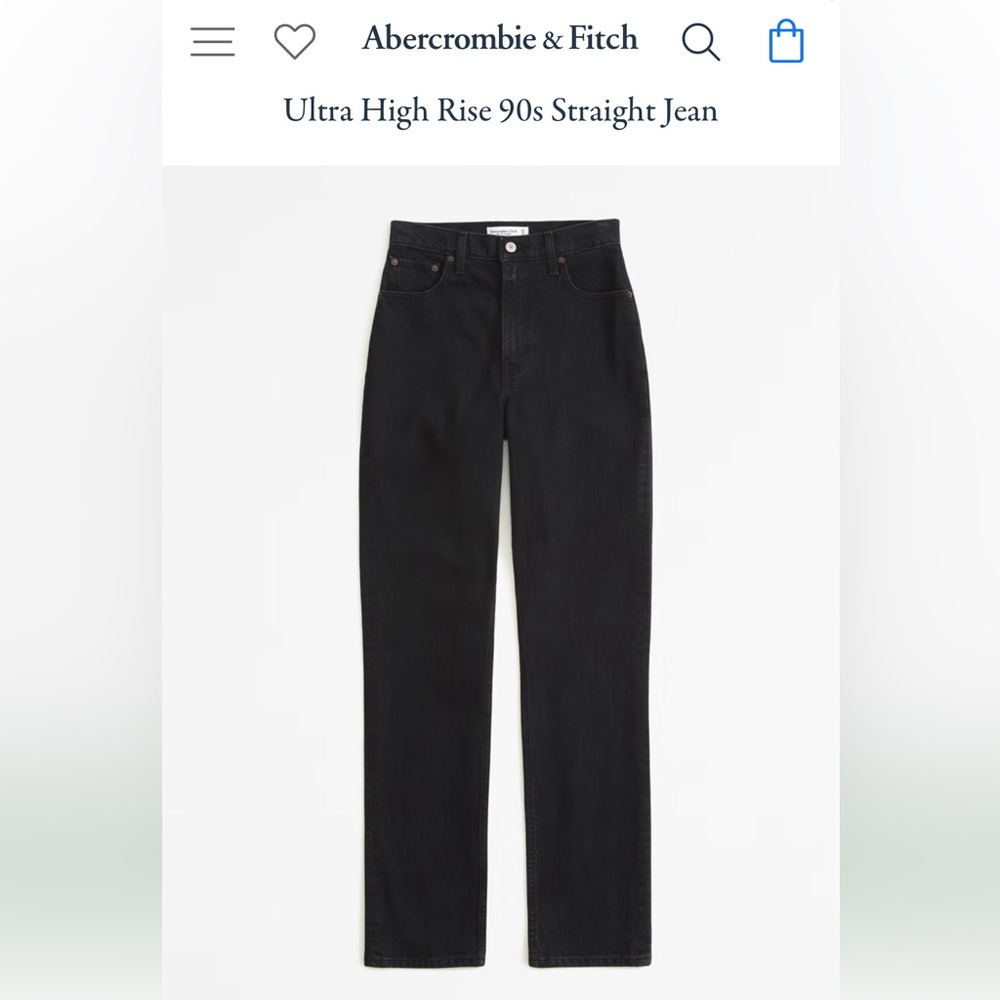 Ultra High Rise 90s A&F Straight Jeans